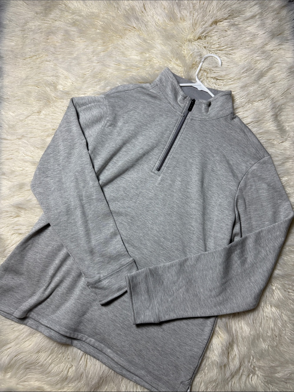 Tahari Men's Gray Quarter-Zip Sweater